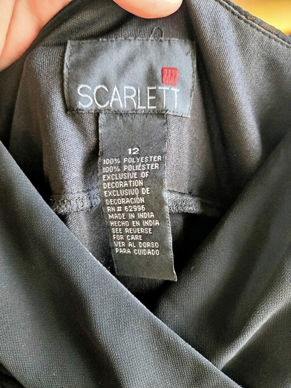 Scarlett Black Ruffle Midi Dress Size 12 Like New - Picture 4 of 7